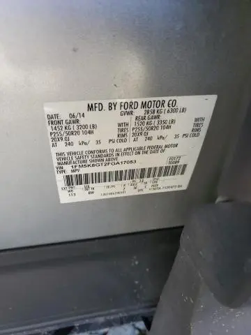 2015 FORD EXPLORER SPORT  