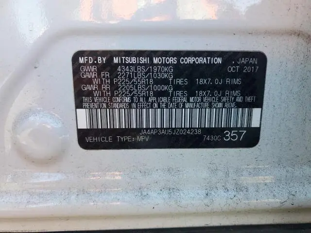 2018 MITSUBISHI OUTLANDER SPORT ES  