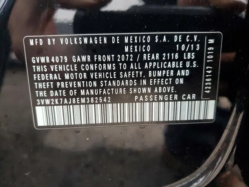 2014 VOLKSWAGEN JETTA BASE  