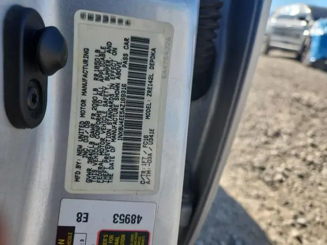 2010 TOYOTA COROLLA BASE  