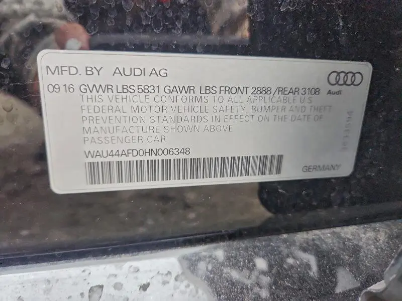 2017 AUDI A8 L QUATTRO  