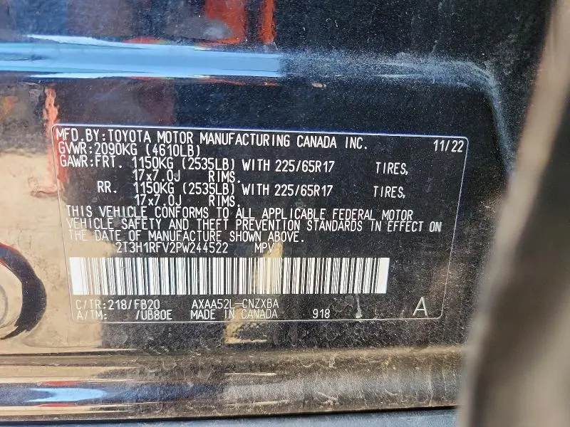 2023 TOYOTA RAV4 LE  