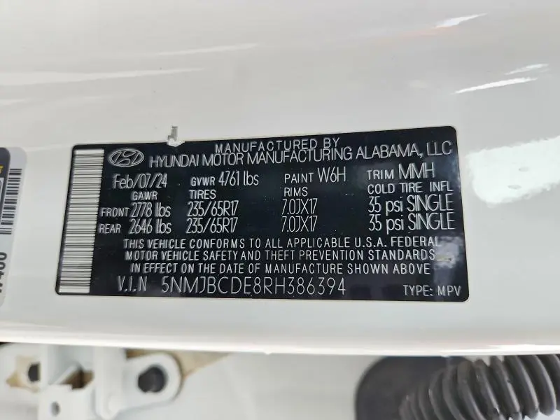 2024 HYUNDAI TUCSON SEL  