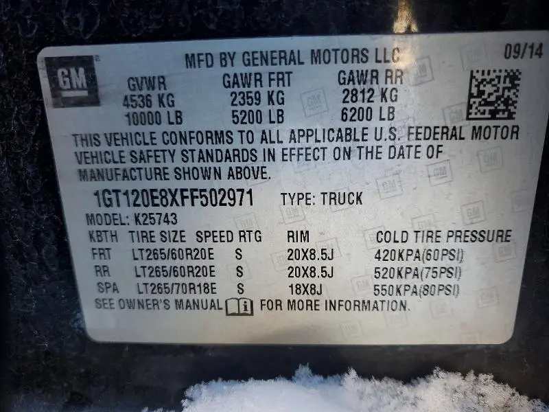 2015 GMC SIERRA K2500 DENALI  