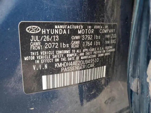 2013 HYUNDAI ELANTRA GLS