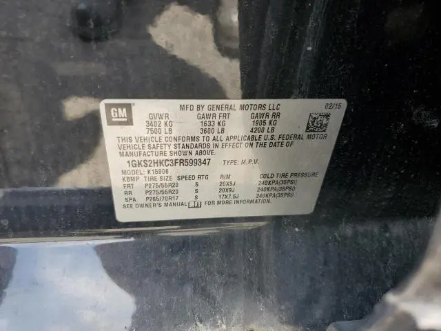 2015 GMC YUKON XL K1500 SLT  
