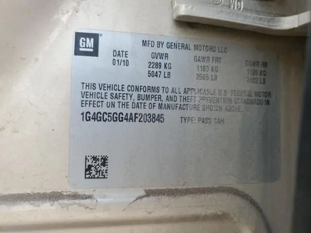 2010 BUICK LACROSSE CXL  