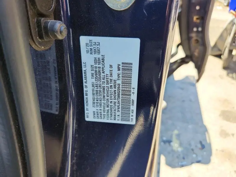 2021 HONDA ODYSSEY EXL  