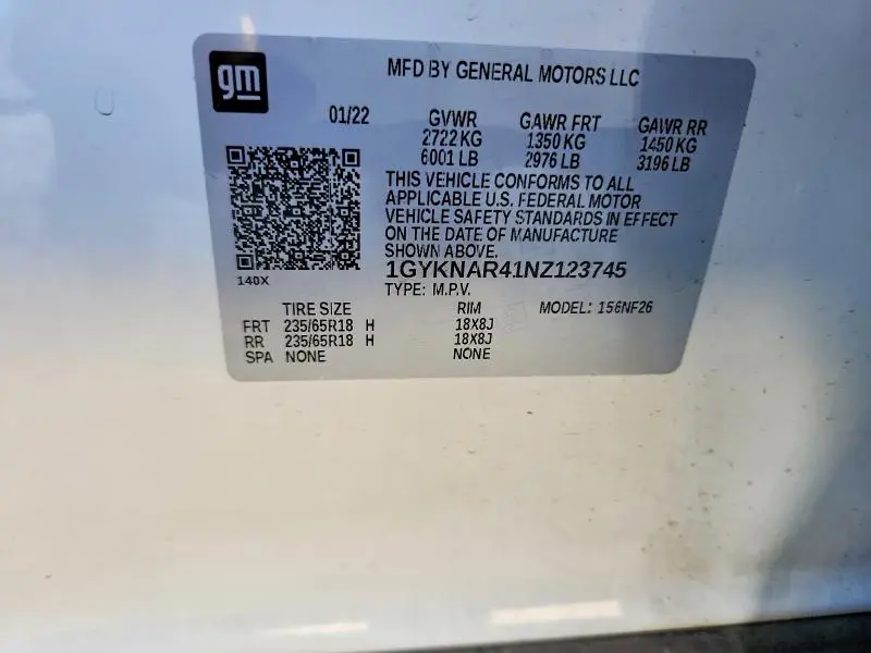 2022 CADILLAC XT5 LUXURY  