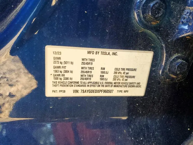 2023 TESLA MODEL Y   