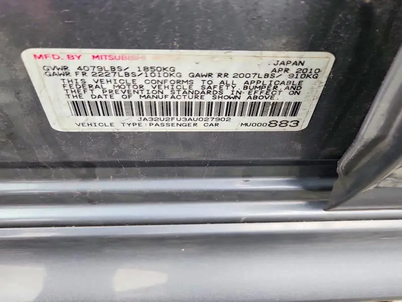 2010 MITSUBISHI LANCER ES/ES SPORT  