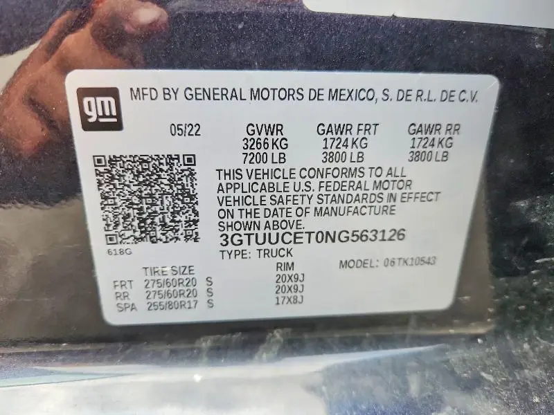 2022 GMC SIERRA K1500 ELEVATION  