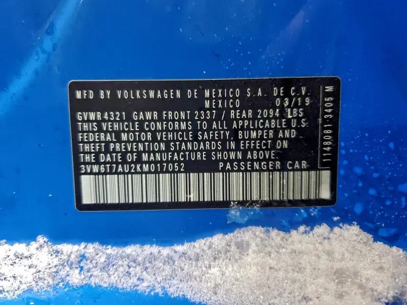 2019 VOLKSWAGEN GTI S  