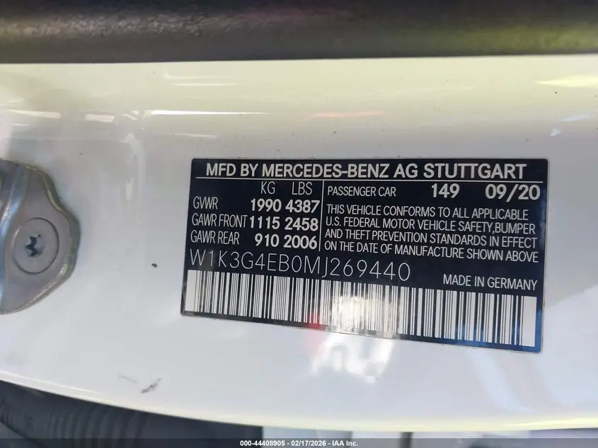 2021 MERCEDES-BENZ A 220  