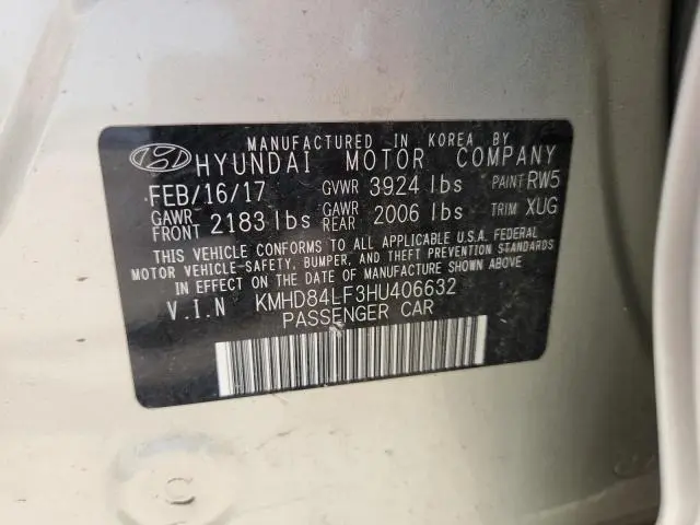 2017 HYUNDAI ELANTRA SE  