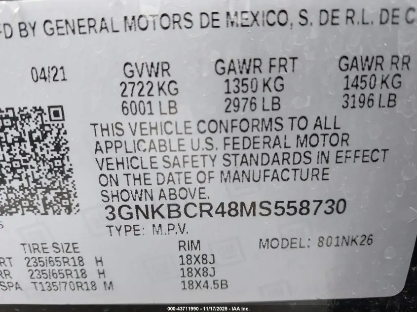 2021 CHEVROLET BLAZER FWD 2LT