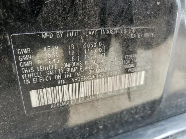 2017 SUBARU LEGACY SPORT  