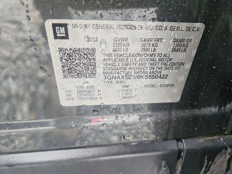 2019 CHEVROLET EQUINOX LS  