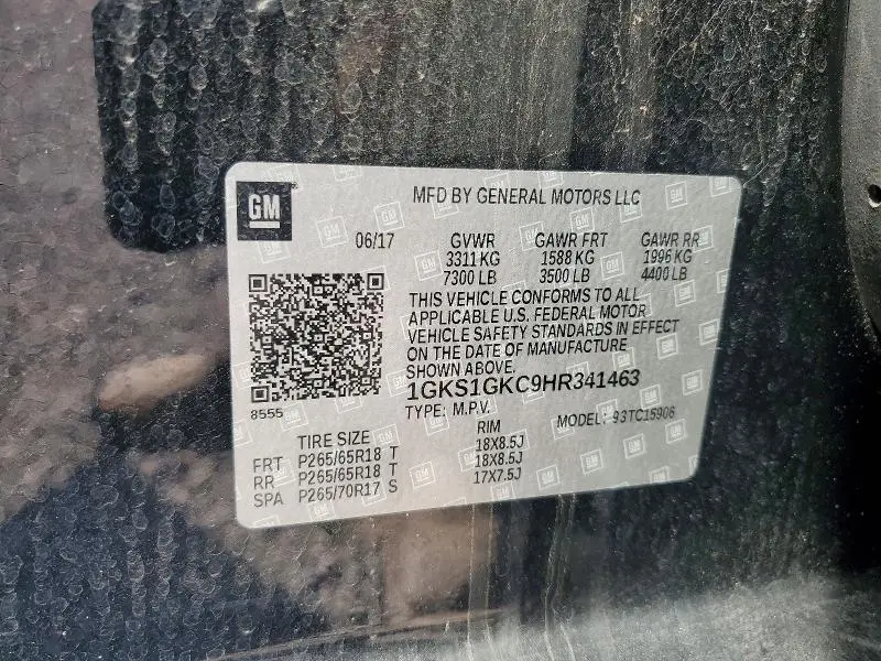 2017 GMC YUKON XL C1500 SLT  