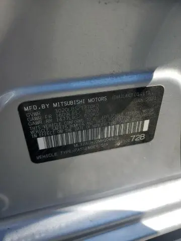 2021 MITSUBISHI MIRAGE ES  