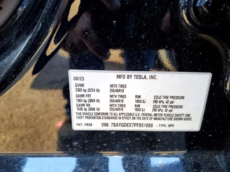 2023 TESLA MODEL Y   