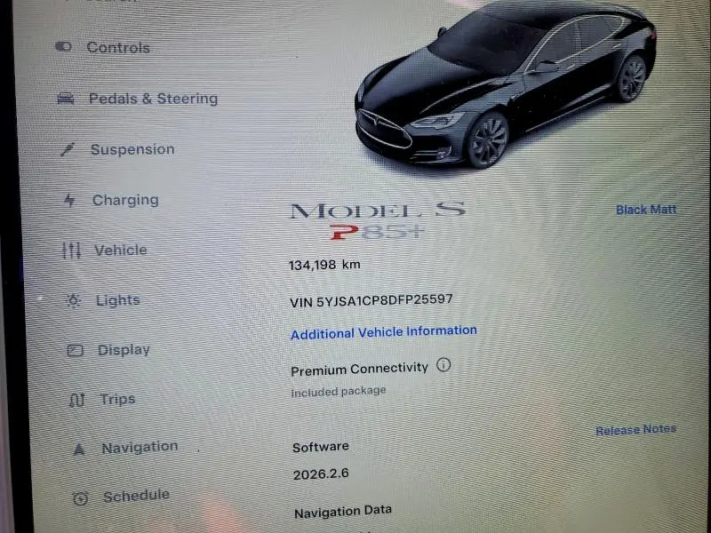 2013 TESLA MODEL S   