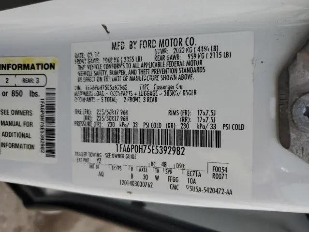 2014 FORD FUSION SE