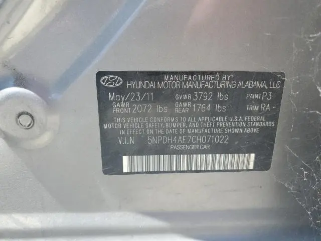 2012 HYUNDAI ELANTRA GLS  