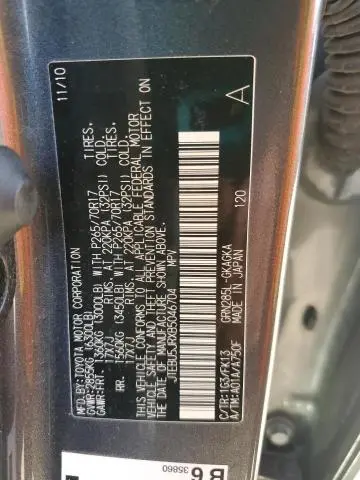 2011 TOYOTA 4RUNNER SR5  