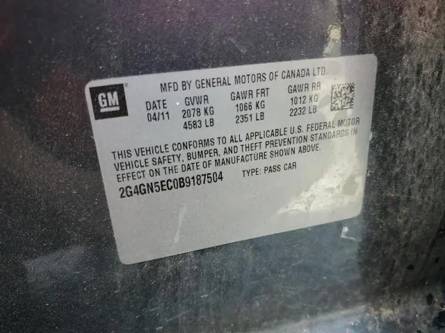 2011 BUICK REGAL CXL  