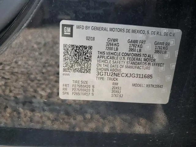 2018 GMC SIERRA K1500 SLT  