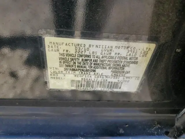 2010 NISSAN SENTRA 2.0  