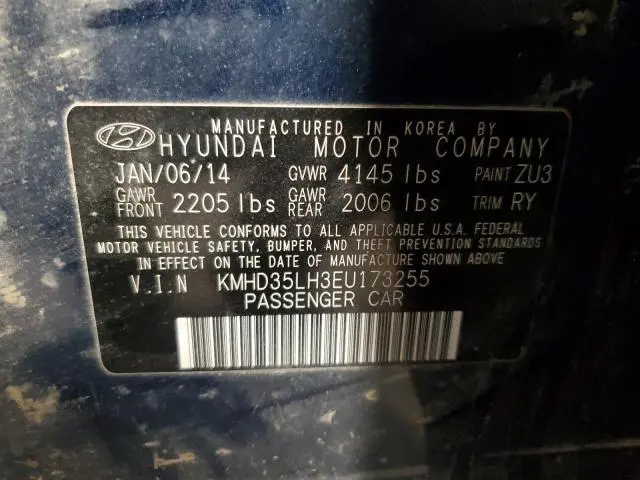 2014 HYUNDAI ELANTRA GT   