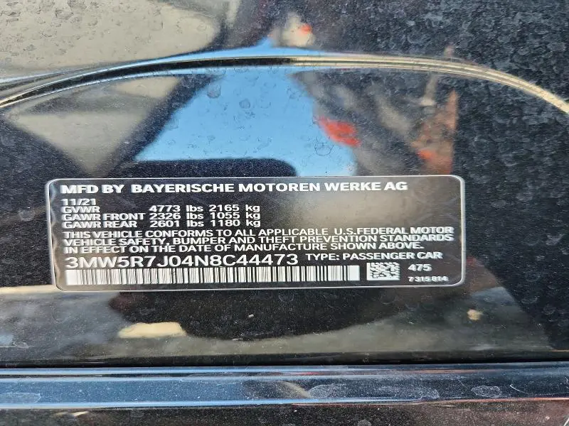 2022 BMW 330XI   