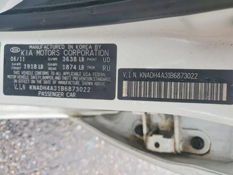 2011 KIA RIO LX  