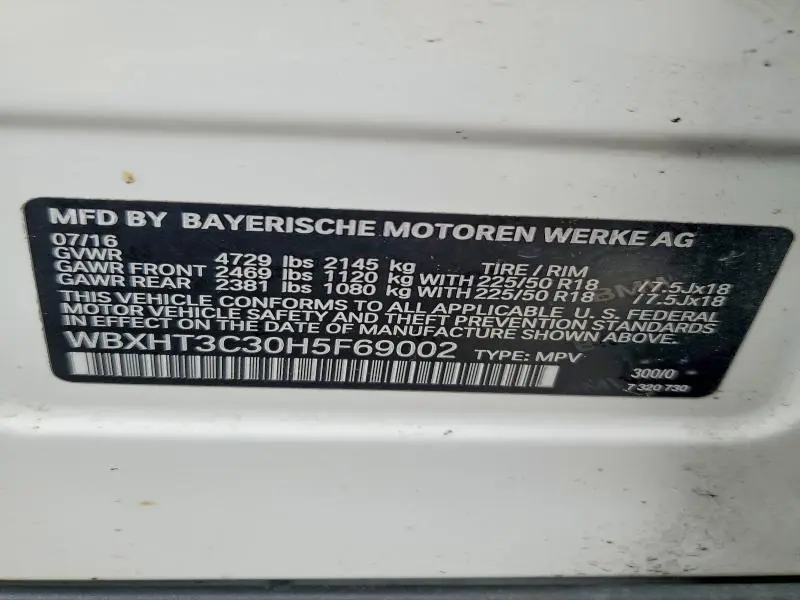 2017 BMW X1 XDRIVE28I  