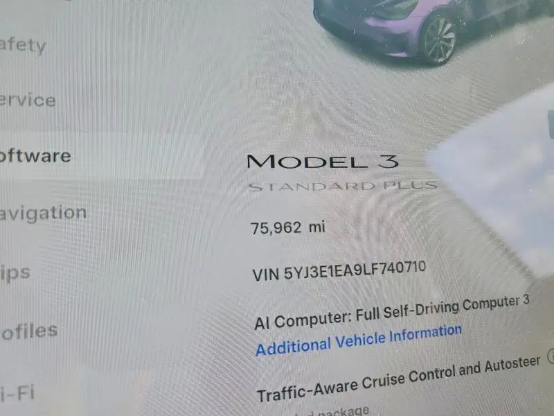 2020 TESLA MODEL 3   