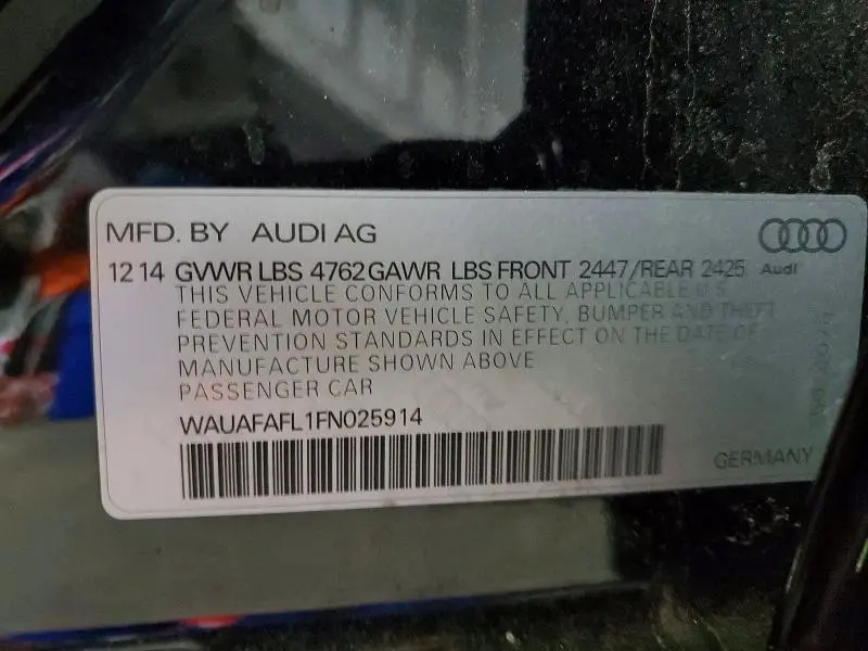 2015 AUDI A4 PREMIUM  