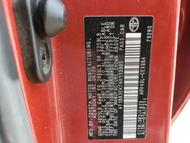 2010 TOYOTA CAMRY HYBRID  