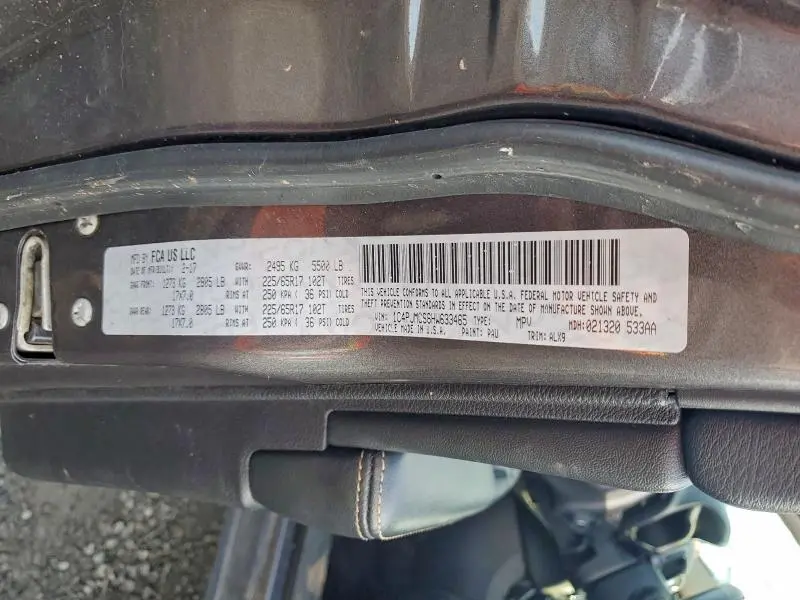 2017 JEEP CHEROKEE LATITUDE  