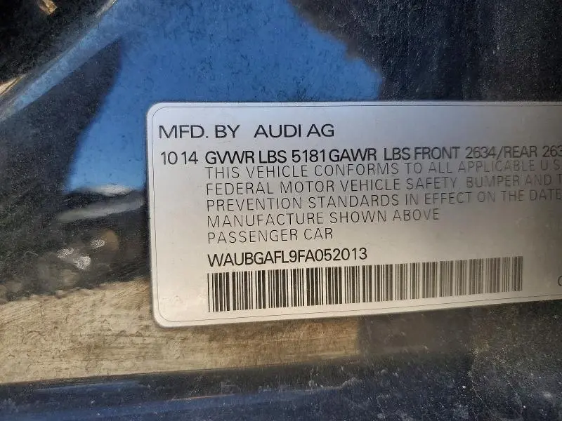 2015 AUDI S4 PREMIUM PLUS  