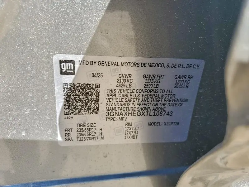 2026 CHEVROLET EQUINOX LT  