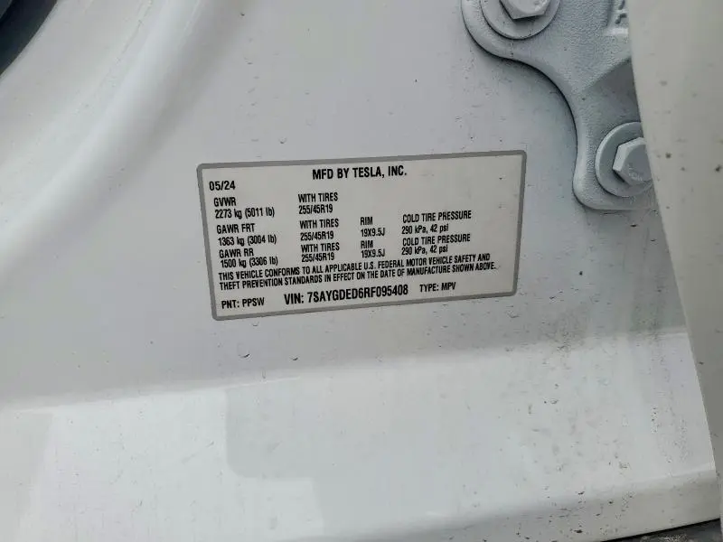 2024 TESLA MODEL Y   