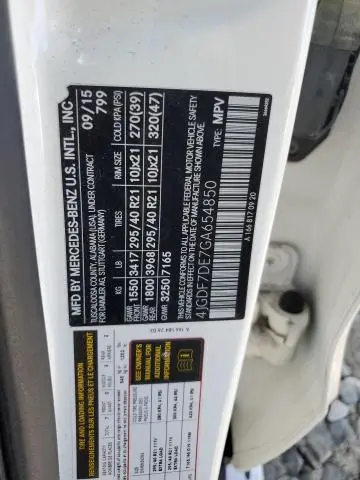 2016 MERCEDES-BENZ GL 550 4MATIC  