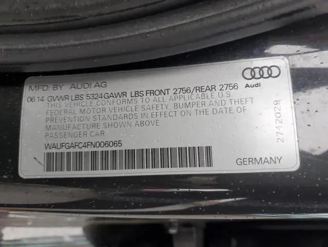 2015 AUDI A6 PREMIUM PLUS  