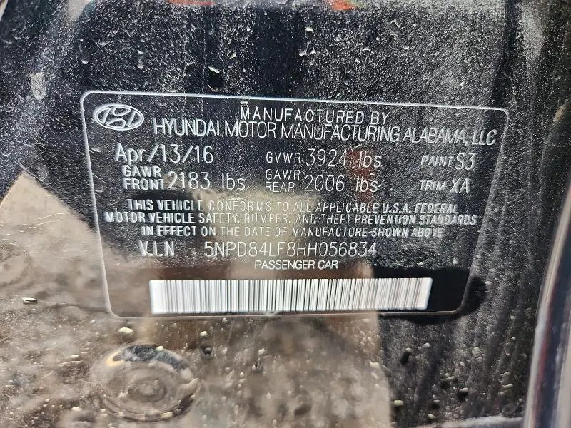 2017 HYUNDAI ELANTRA SE  