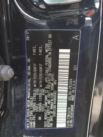 2017 TOYOTA SIENNA XLE  