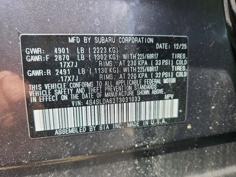 2026 SUBARU FORESTER   