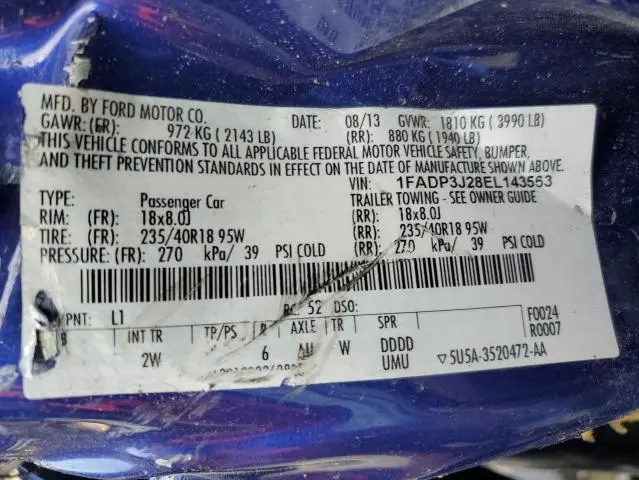 2014 FORD FOCUS TITANIUM  