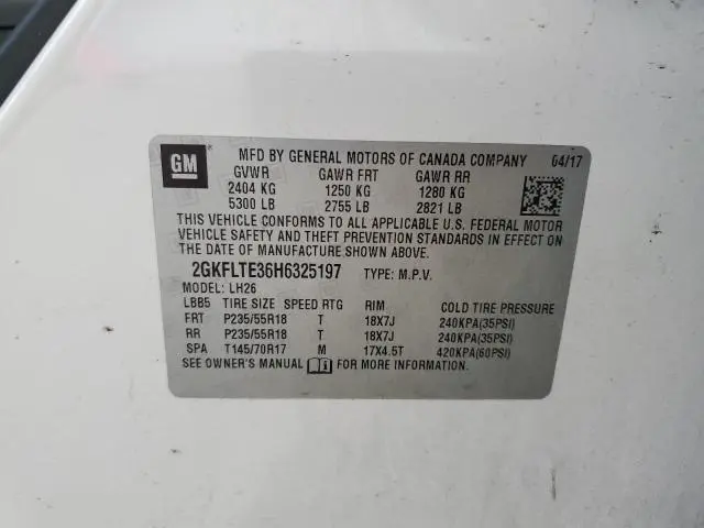 2017 GMC TERRAIN SLE  